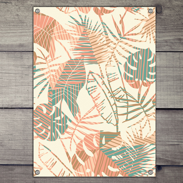 Tuinposter Palm leafs