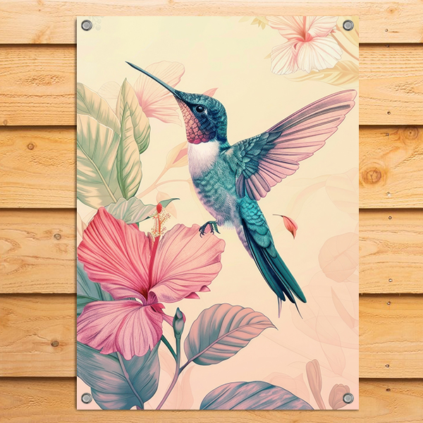 Tuinposter hummingbird